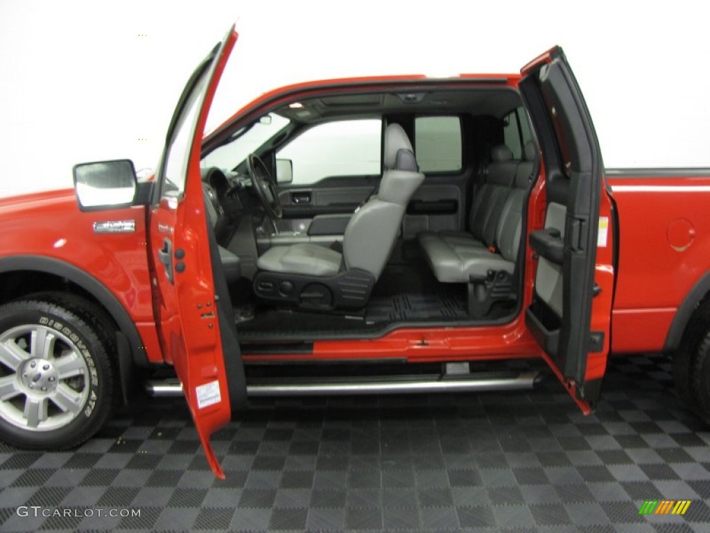 2008 F150 FX4 SuperCab 4x4 - Bright Red / Black/Medium Flint photo #5