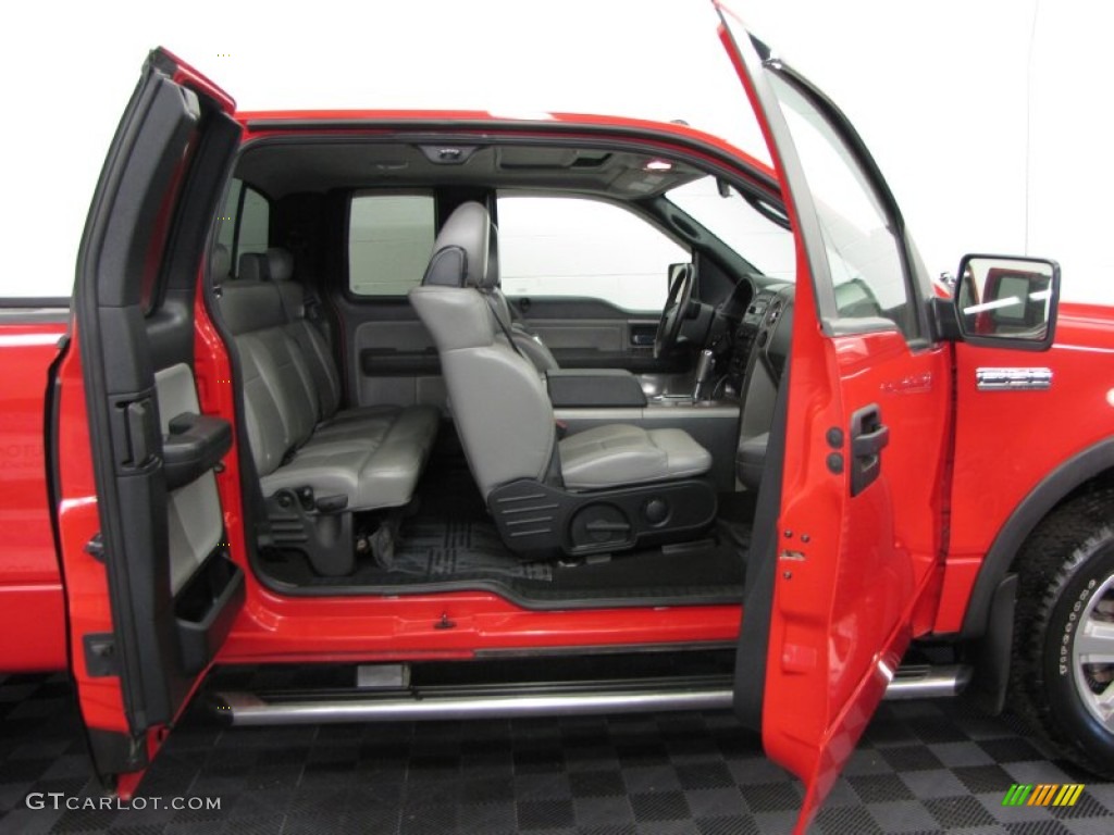 2008 F150 FX4 SuperCab 4x4 - Bright Red / Black/Medium Flint photo #7