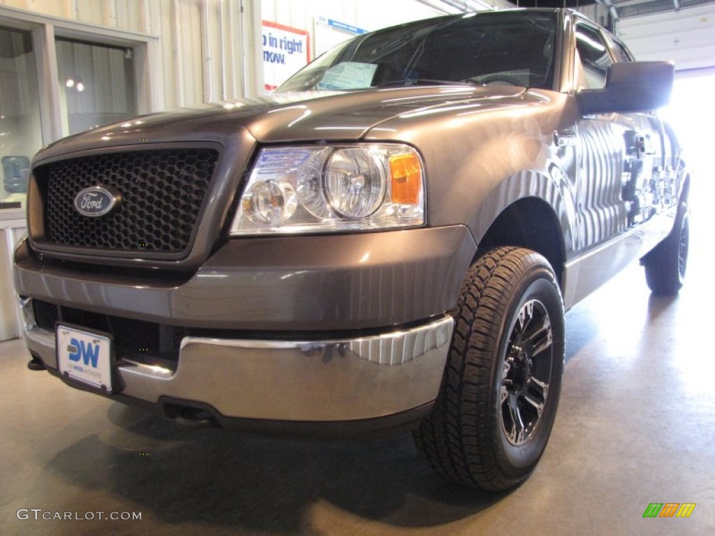 2005 F150 XLT SuperCab 4x4 - Dark Shadow Grey Metallic / Medium Flint Grey photo #2