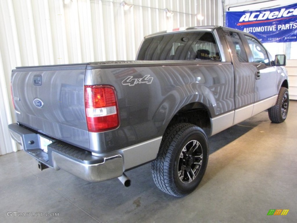 2005 F150 XLT SuperCab 4x4 - Dark Shadow Grey Metallic / Medium Flint Grey photo #4