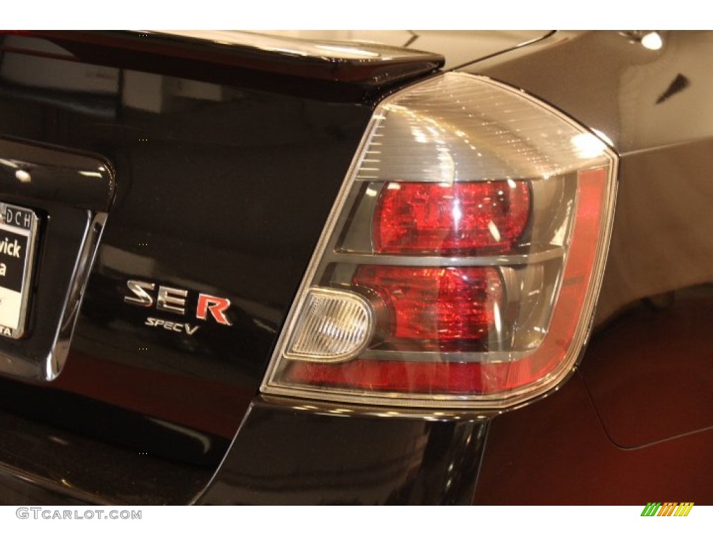 2008 Sentra SE-R Spec V - Super Black / SE-R Charcoal photo #17