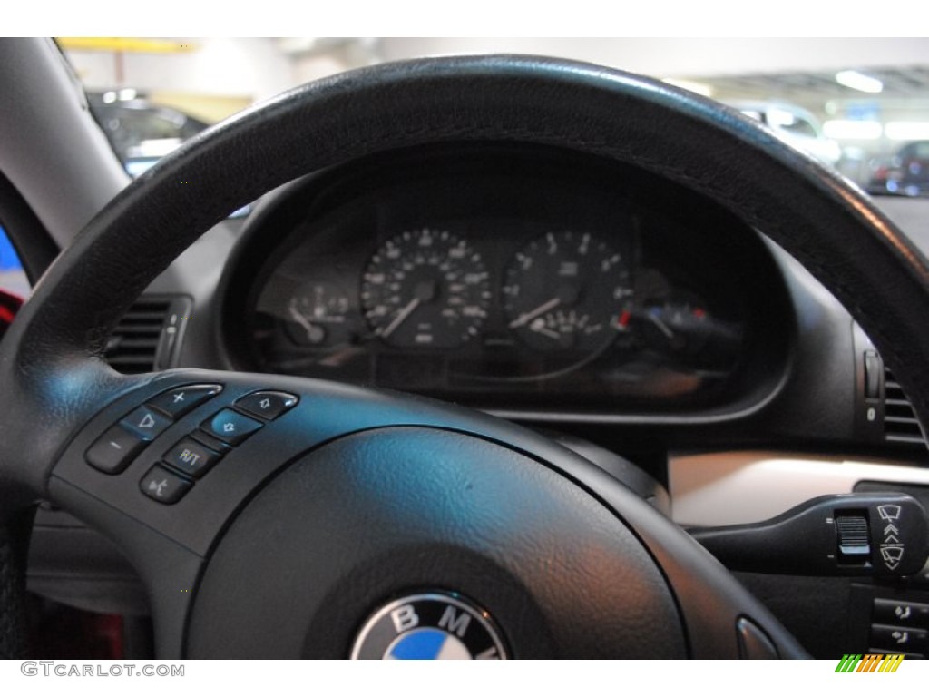 2004 3 Series 325i Coupe - Electric Red / Black photo #16
