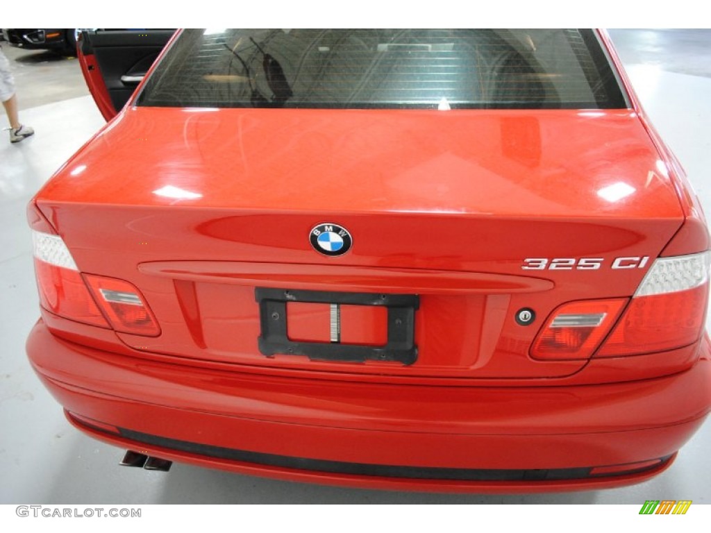 2004 3 Series 325i Coupe - Electric Red / Black photo #20