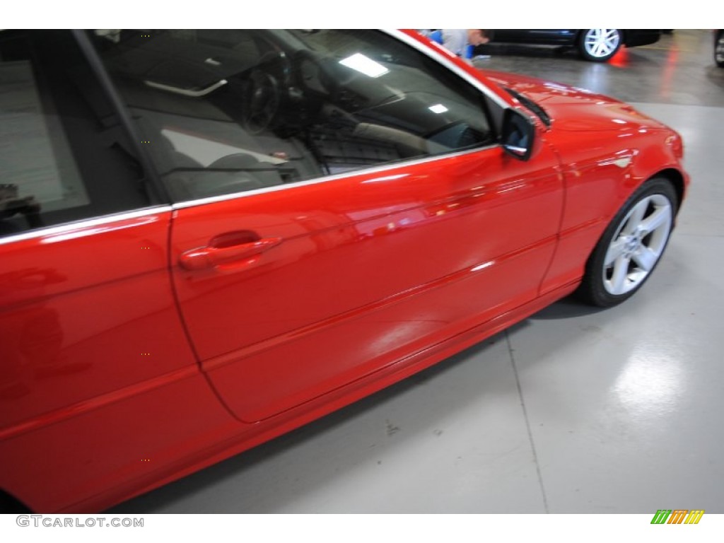 2004 3 Series 325i Coupe - Electric Red / Black photo #22