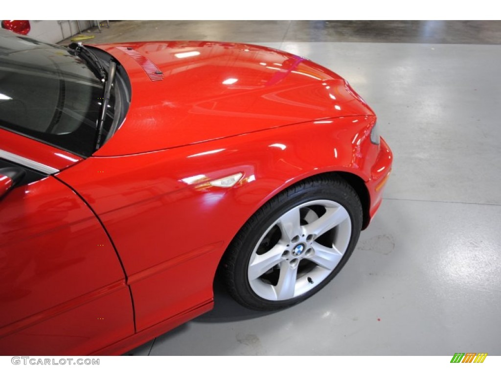 2004 3 Series 325i Coupe - Electric Red / Black photo #25