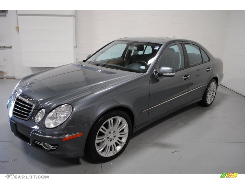 2008 E 550 Sedan - Flint Grey Metallic / Black photo #6