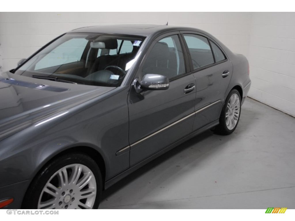2008 E 550 Sedan - Flint Grey Metallic / Black photo #8