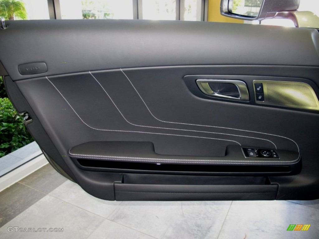 2012 Mercedes-Benz SLS AMG Roadster designo Black Door Panel Photo #65460421