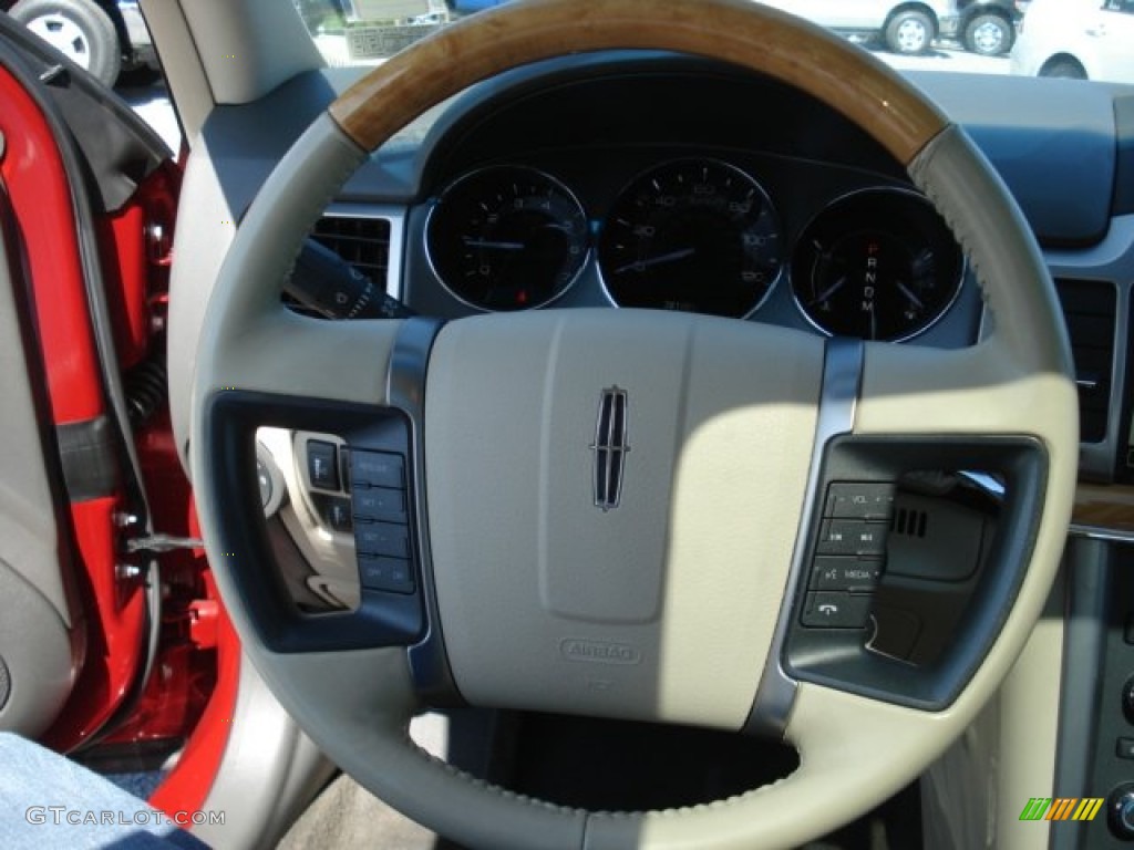 2010 MKZ AWD - Sangria Red Metallic / Light Camel photo #18