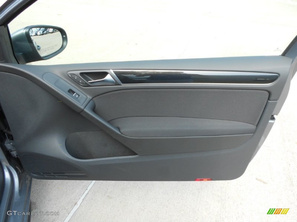2012 Volkswagen GTI 2 Door Interlagos Plaid Cloth Door Panel Photo #65462212