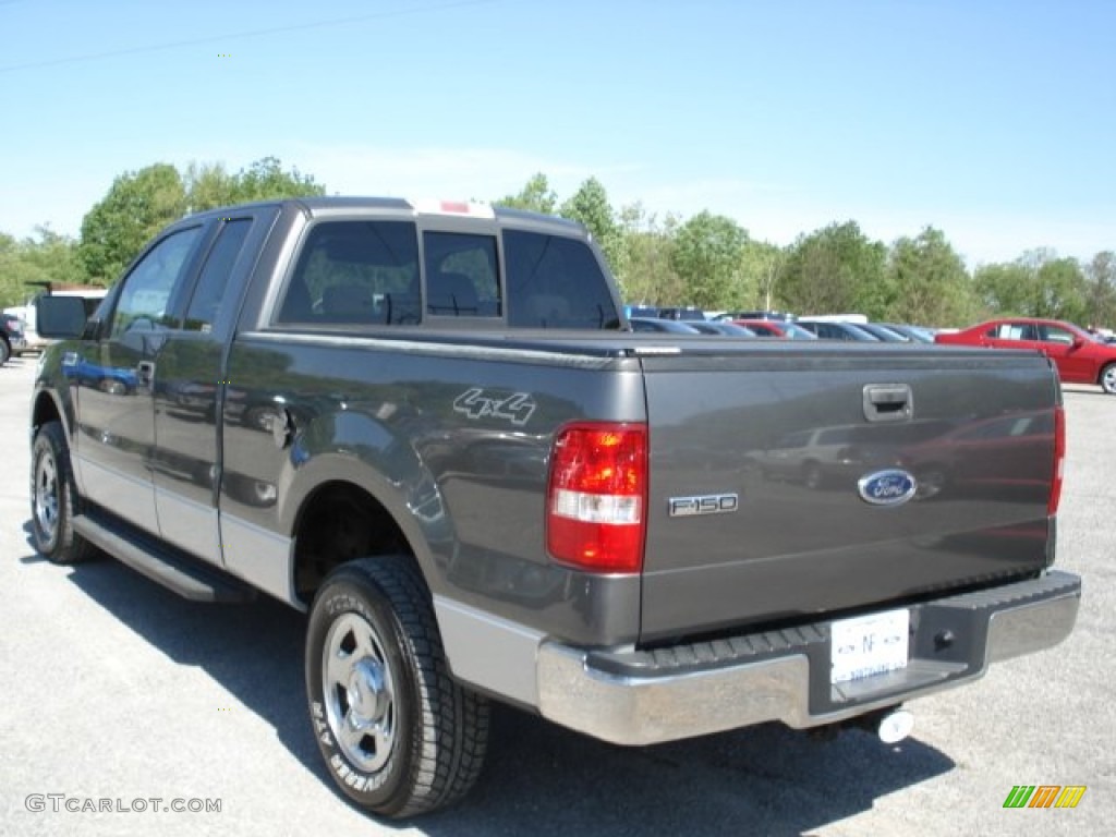 2004 F150 XLT SuperCab 4x4 - Dark Shadow Grey Metallic / Medium/Dark Flint photo #6