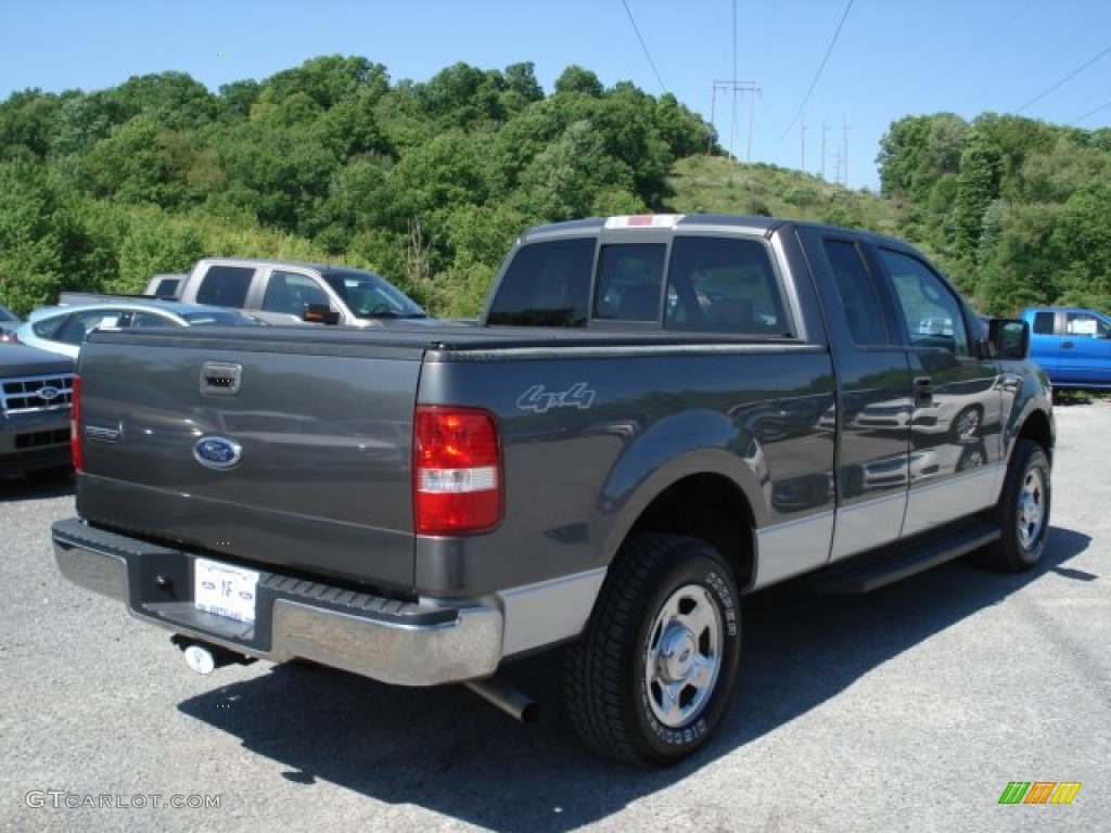 2004 F150 XLT SuperCab 4x4 - Dark Shadow Grey Metallic / Medium/Dark Flint photo #8