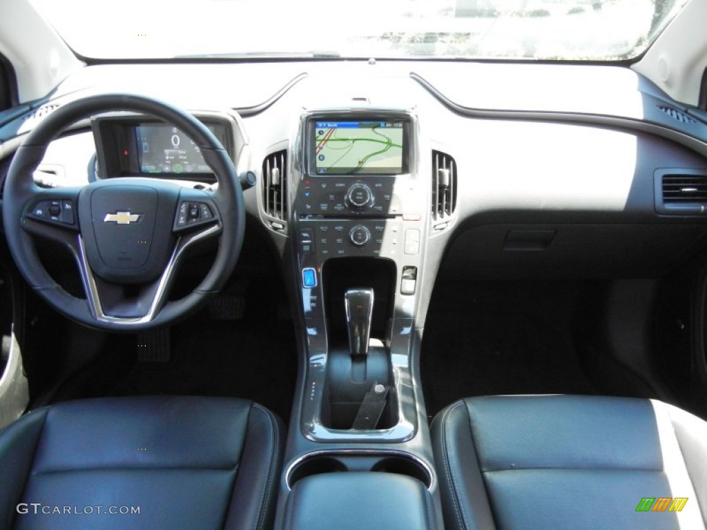 2012 Chevrolet Volt Hatchback Jet Black/Dark Accents Dashboard Photo #65463016