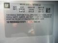 2012 Chevrolet Volt Hatchback Info Tag