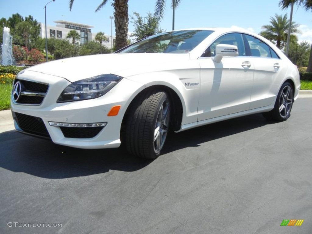 Diamond White Metallic 2012 Mercedes-Benz CLS 63 AMG Exterior Photo #65464972