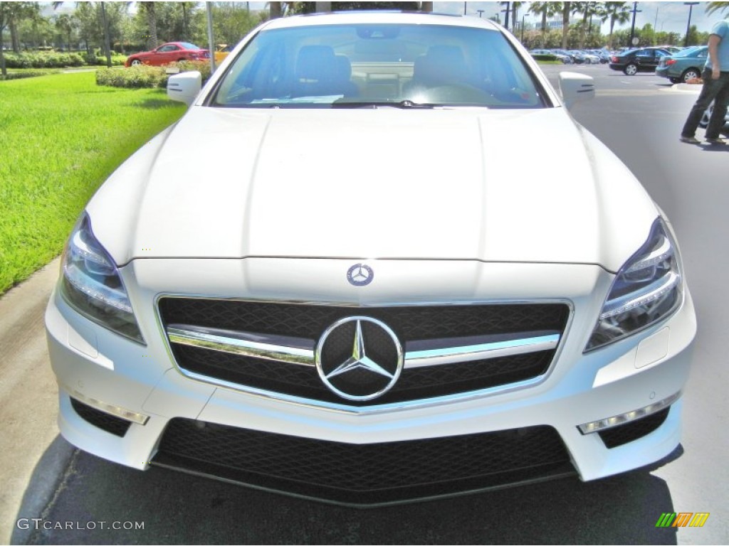 Diamond White Metallic 2012 Mercedes-Benz CLS 63 AMG Exterior Photo #65464981