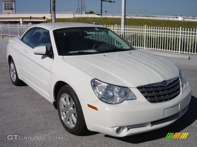 2008 Sebring Touring Hardtop Convertible - Stone White / Dark Khaki/Light Graystone photo #1