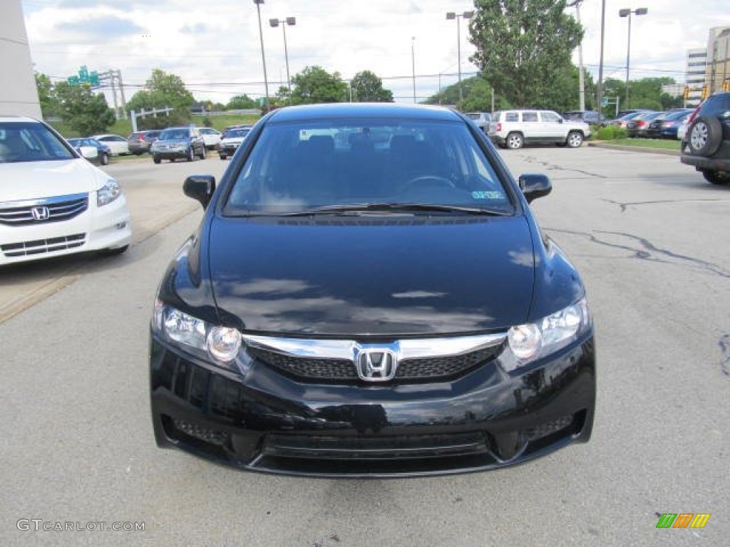 2010 Civic LX-S Sedan - Crystal Black Pearl / Black photo #5
