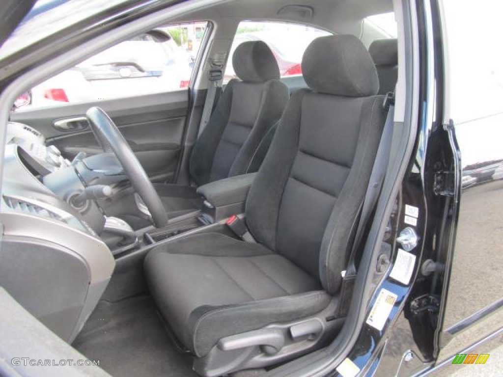 2010 Civic LX-S Sedan - Crystal Black Pearl / Black photo #8