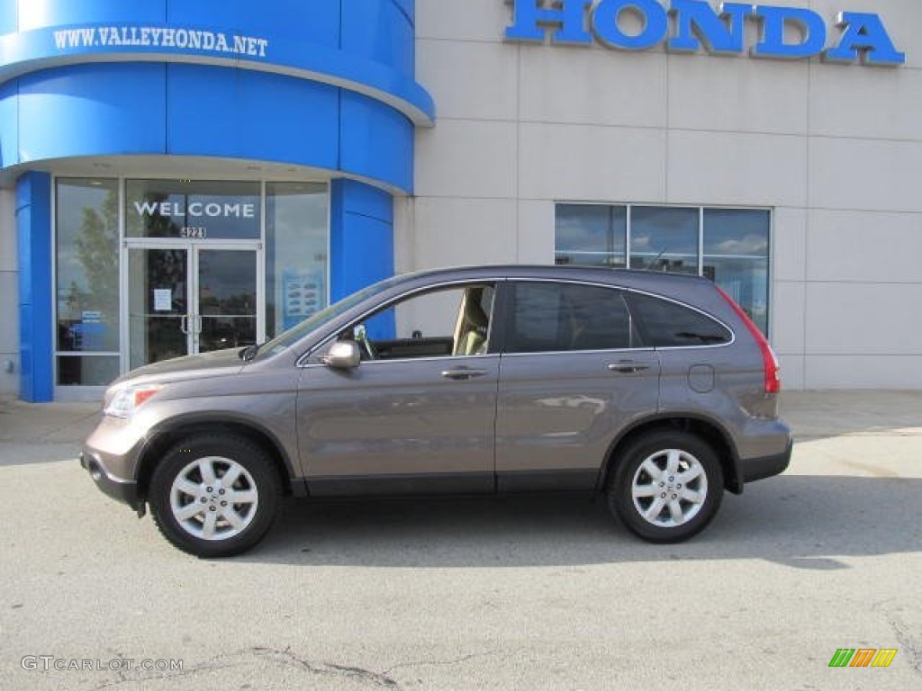 2009 CR-V EX-L 4WD - Urban Titanium Metallic / Ivory photo #2