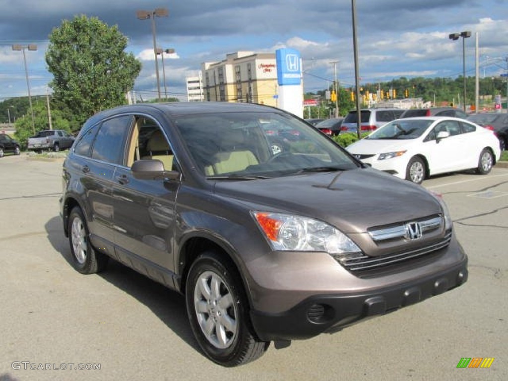 2009 CR-V EX-L 4WD - Urban Titanium Metallic / Ivory photo #4