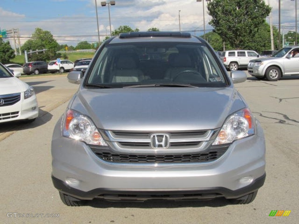 2010 CR-V EX-L AWD - Alabaster Silver Metallic / Gray photo #5