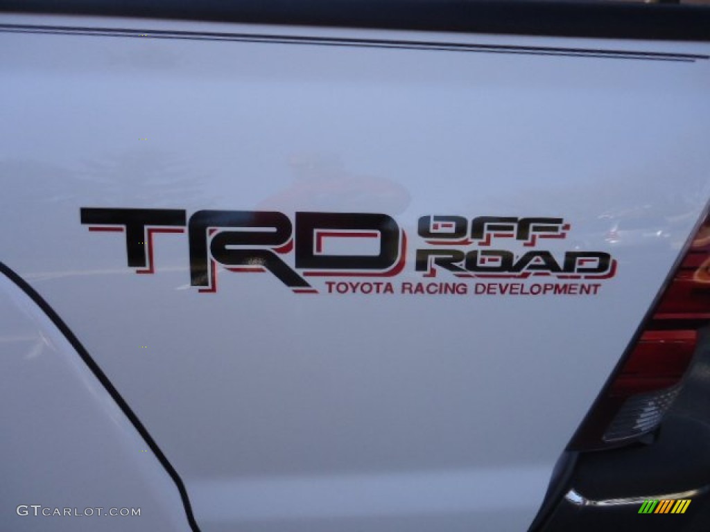 2012 Tacoma V6 TRD Double Cab 4x4 - Super White / Graphite photo #12