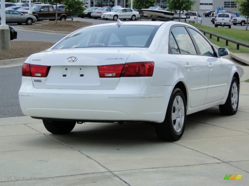 2010 Sonata GLS - Pearl White / Camel photo #5