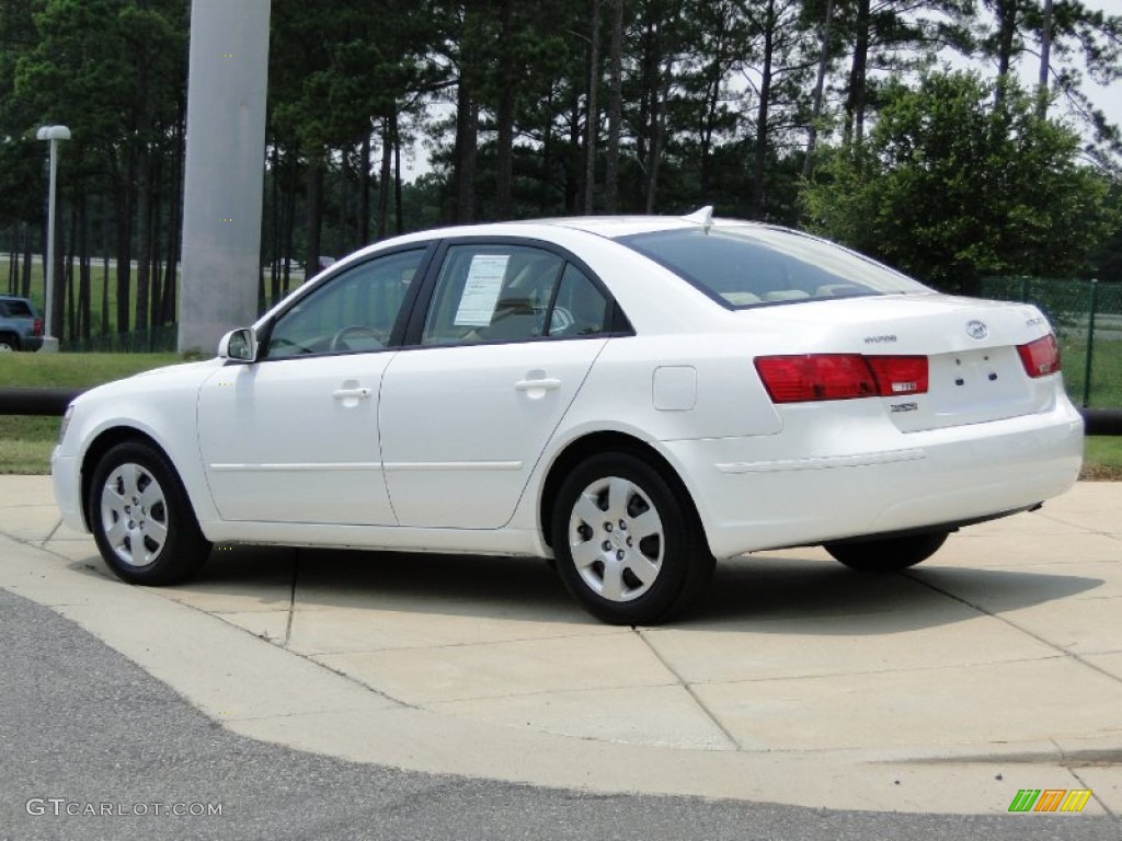 2010 Sonata GLS - Pearl White / Camel photo #6