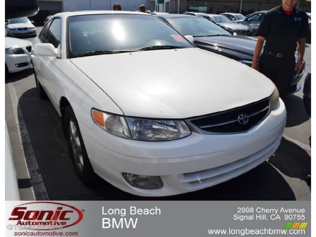 2000 Solara SE V6 Coupe - Diamond White Pearl / Ivory photo #1