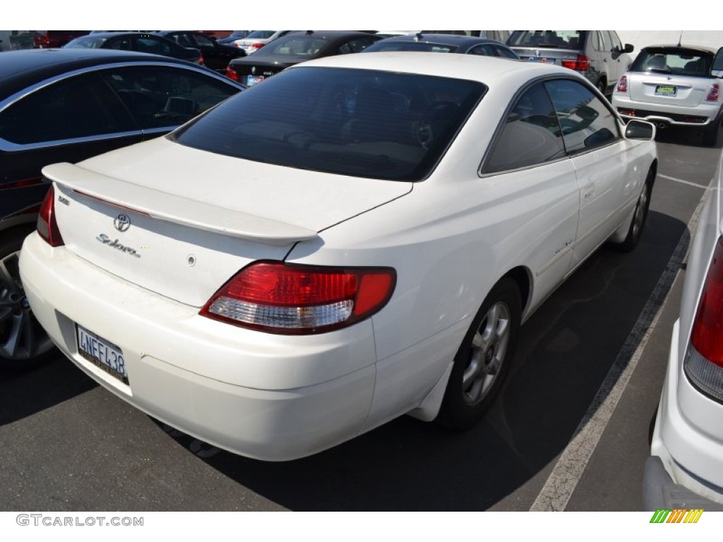 2000 Solara SE V6 Coupe - Diamond White Pearl / Ivory photo #2