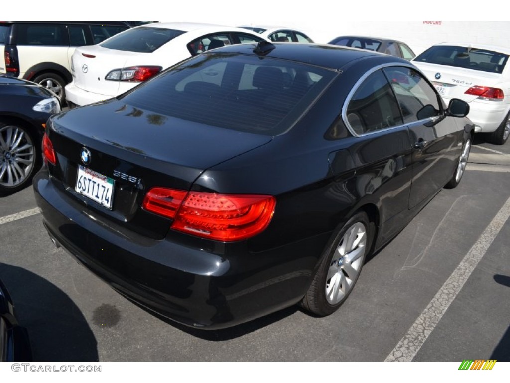 2011 3 Series 328i Coupe - Jet Black / Black photo #3