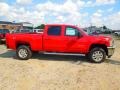 2012 Victory Red Chevrolet Silverado 3500HD LTZ Crew Cab 4x4 Dually  photo #4