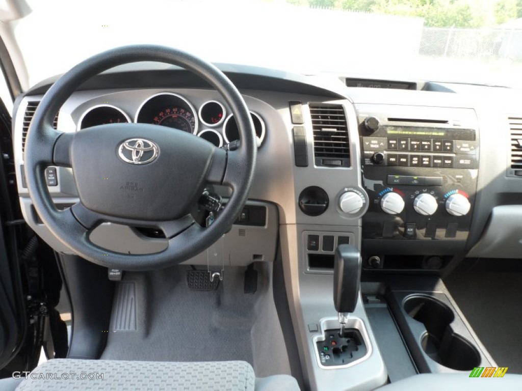 2010 Toyota Tundra Texas Edition Double Cab Graphite Gray Dashboard Photo #65469928