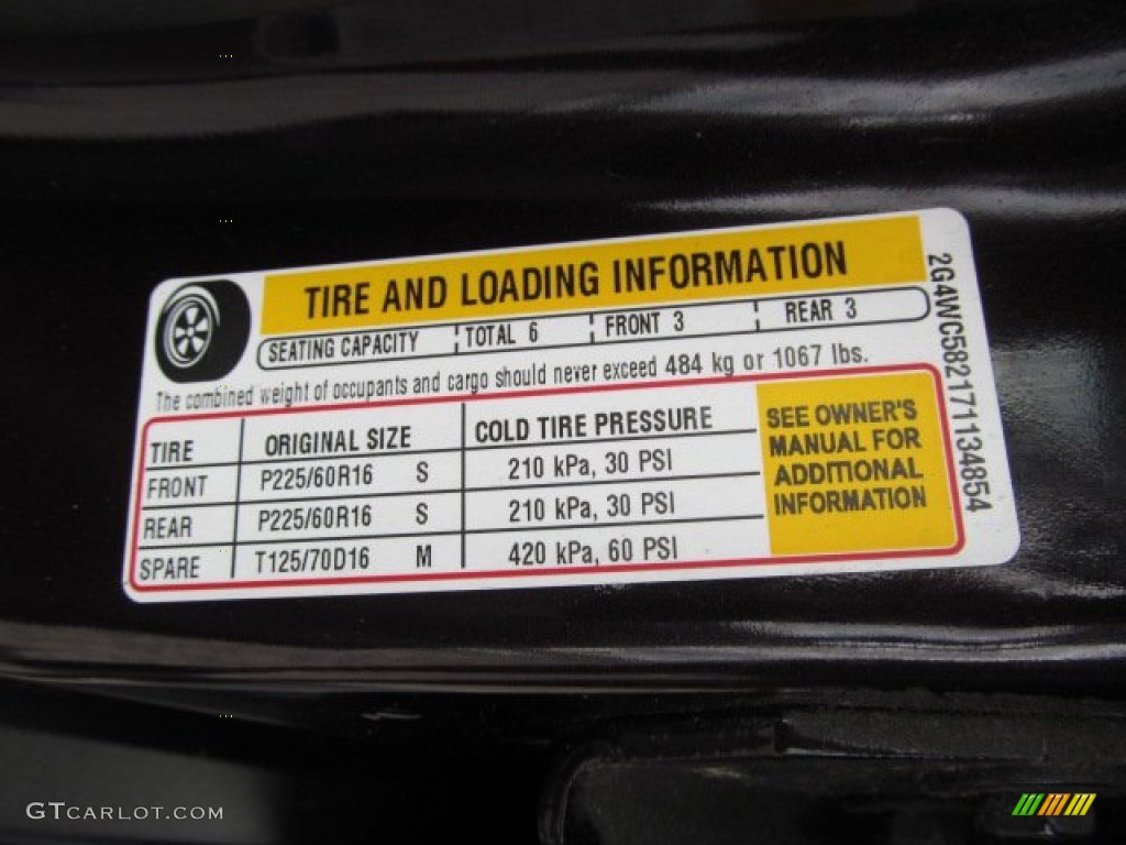 2007 Buick LaCrosse CX Info Tag Photo #65471215