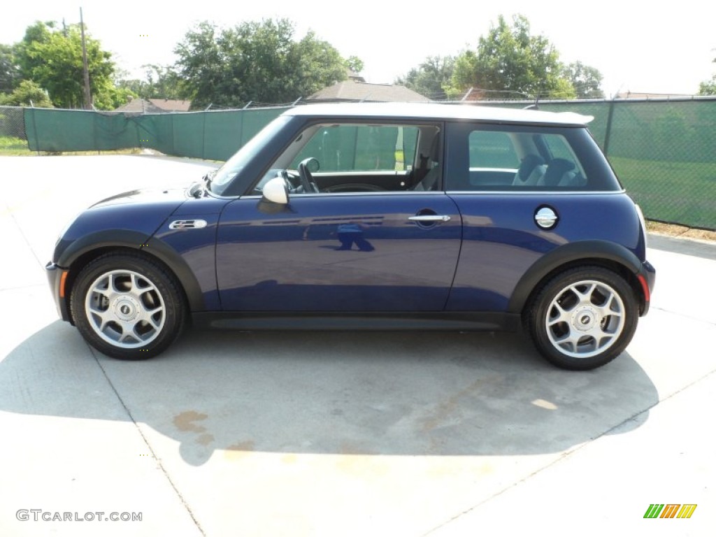2006 Cooper S Hardtop - Space Blue Metallic / Space Gray/Panther Black photo #6