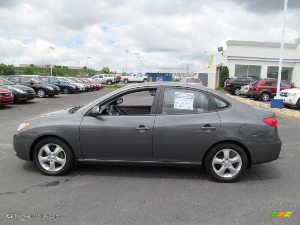 2009 Elantra SE Sedan - Carbon Gray / Gray photo #7