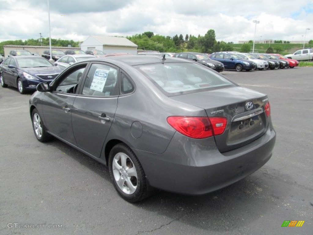 2009 Elantra SE Sedan - Carbon Gray / Gray photo #8