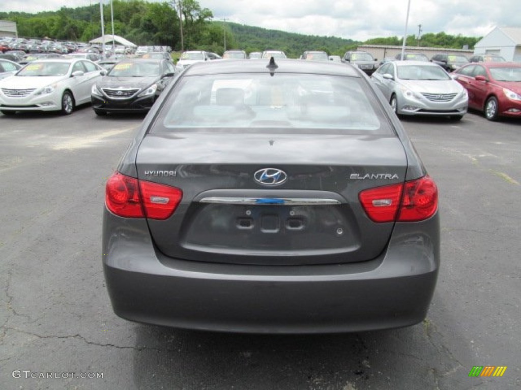 2009 Elantra SE Sedan - Carbon Gray / Gray photo #9