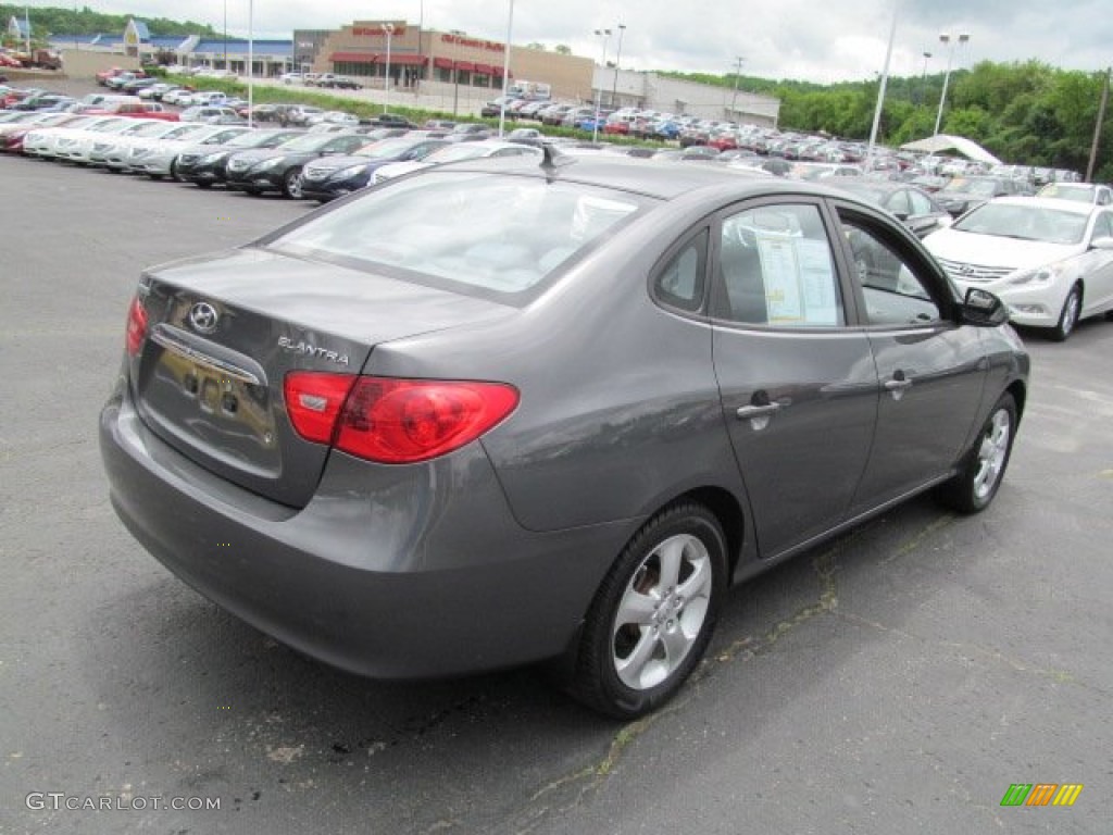 2009 Elantra SE Sedan - Carbon Gray / Gray photo #10
