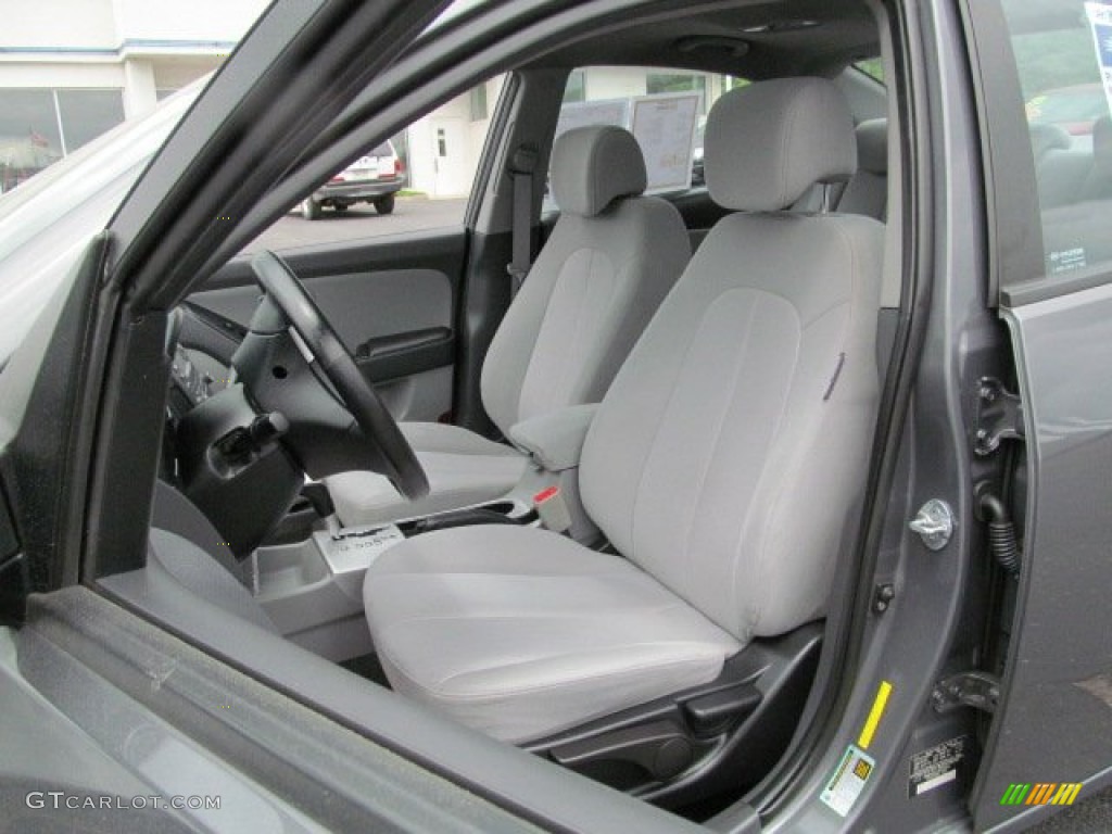 2009 Elantra SE Sedan - Carbon Gray / Gray photo #13