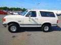 1990 Colonial White Ford Bronco XLT 4x4  photo #4