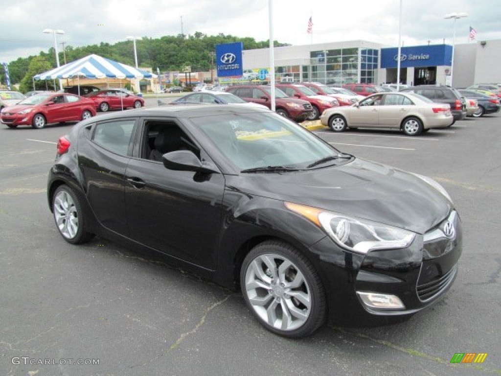 2012 Veloster  - Ultra Black / Black photo #1