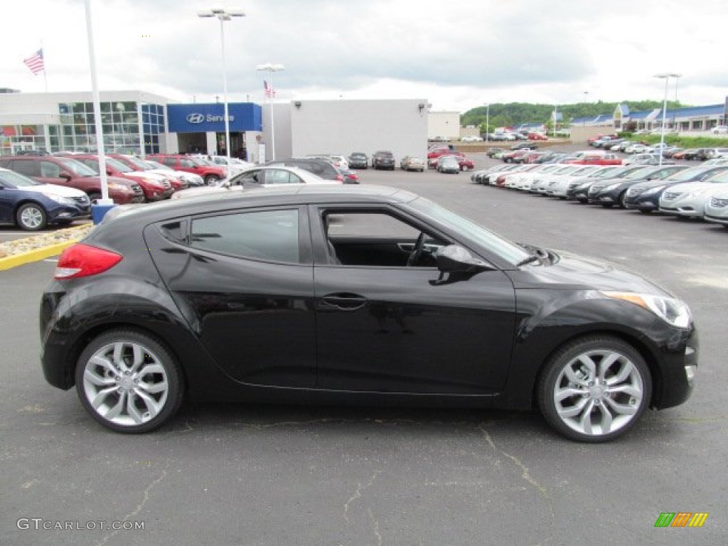 2012 Veloster  - Ultra Black / Black photo #2