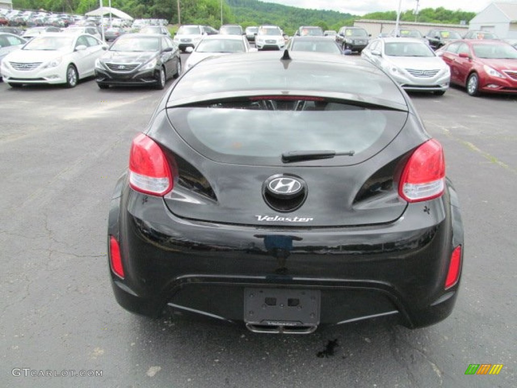 2012 Veloster  - Ultra Black / Black photo #4