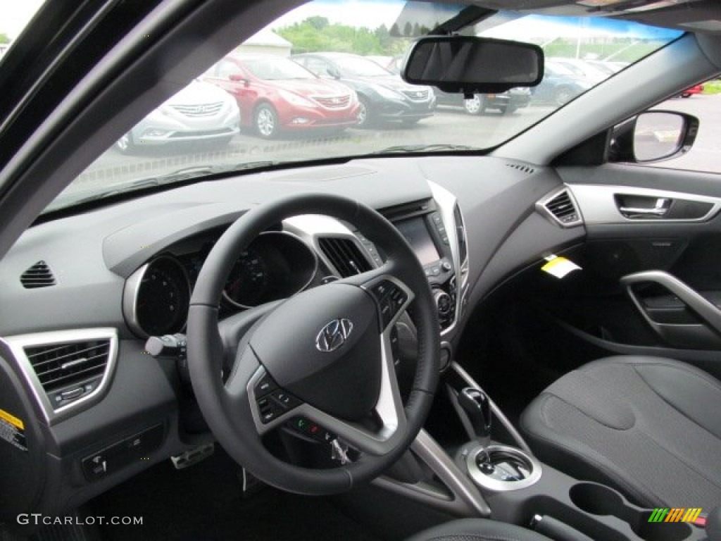 2012 Veloster  - Ultra Black / Black photo #6