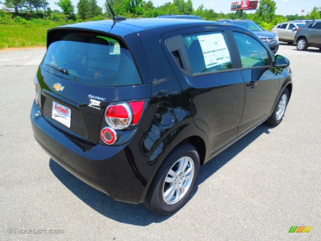 2012 Sonic LS Hatch - Black / Jet Black/Dark Titanium photo #6