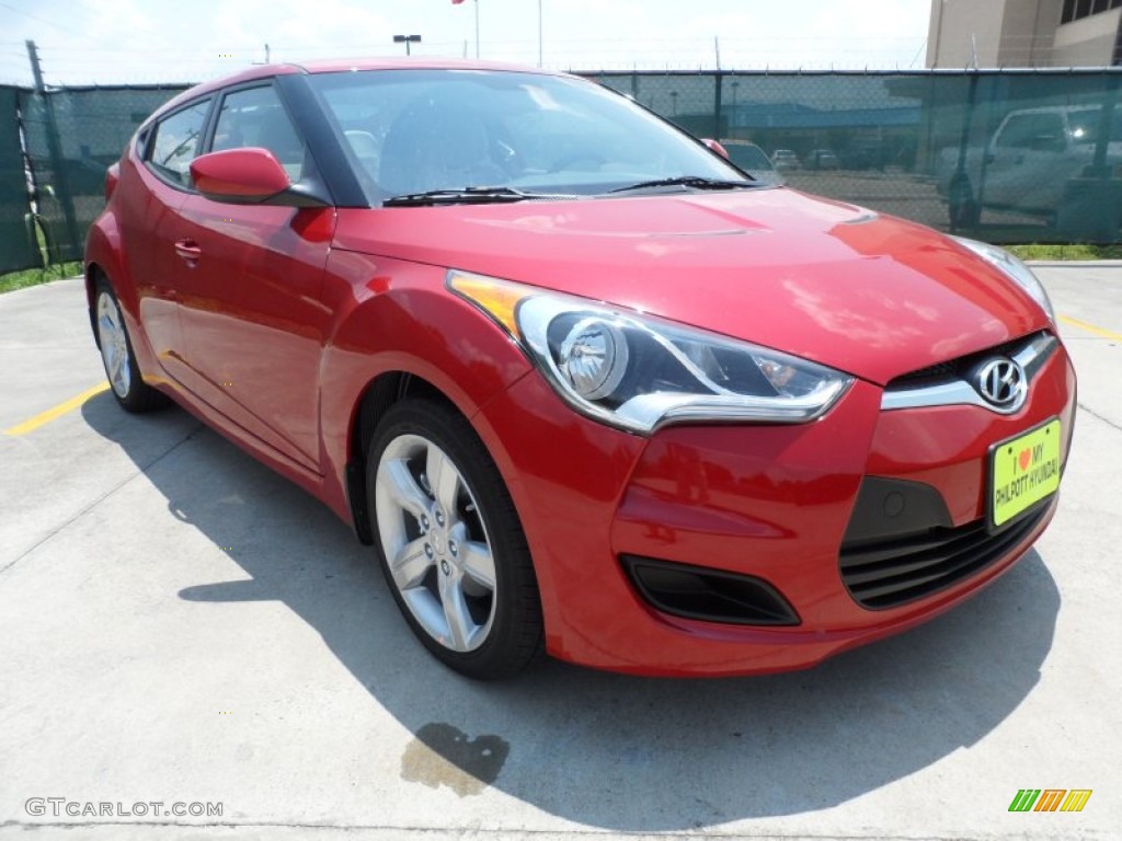 2012 Veloster  - Boston Red / Gray photo #1