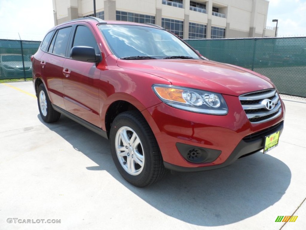 2012 Santa Fe GLS - Sierra Red / Beige photo #1