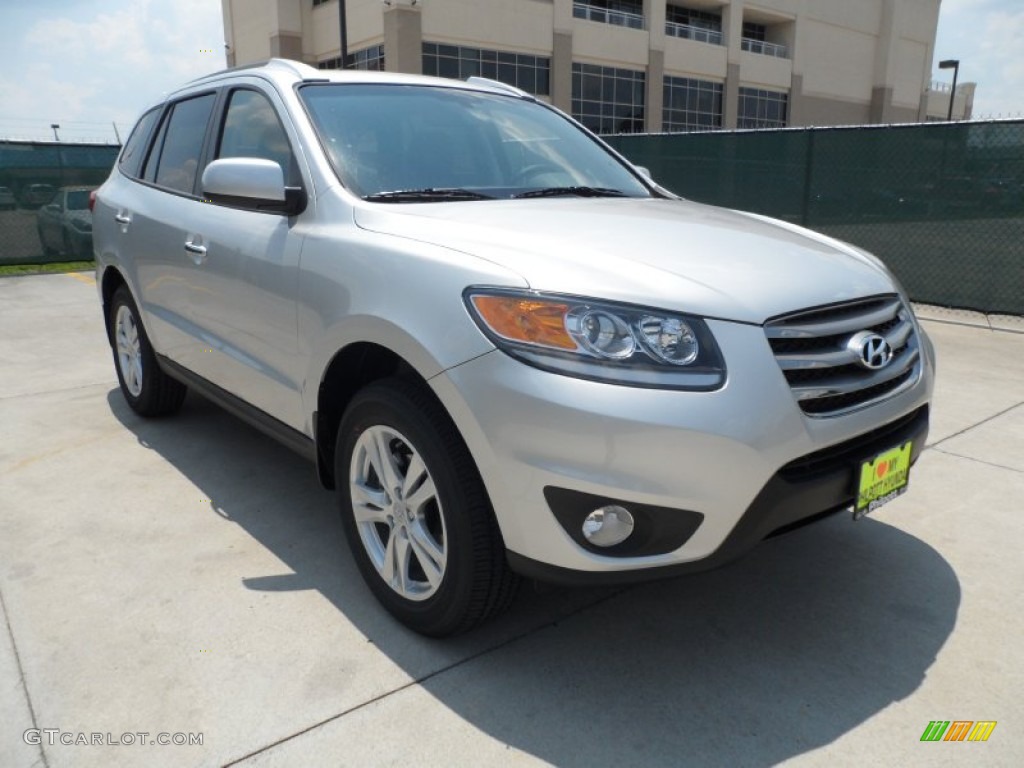 2012 Santa Fe Limited - Moonstone Silver / Cocoa Black photo #1